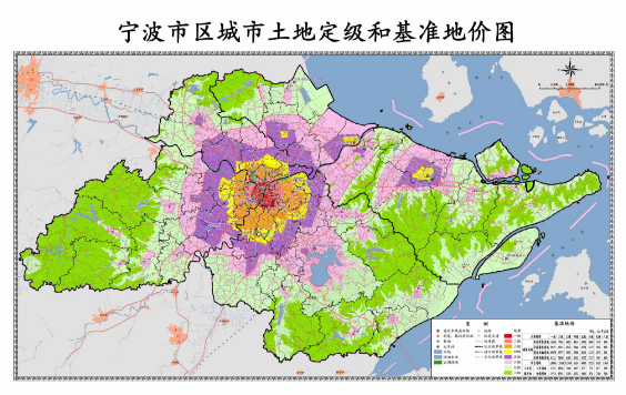 基准地价表2,本次宁波市区基准地价更新范围不含奉化区,奉化区土地