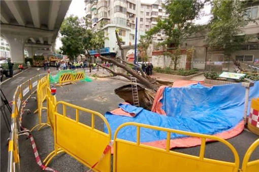 广州东晓南路地陷