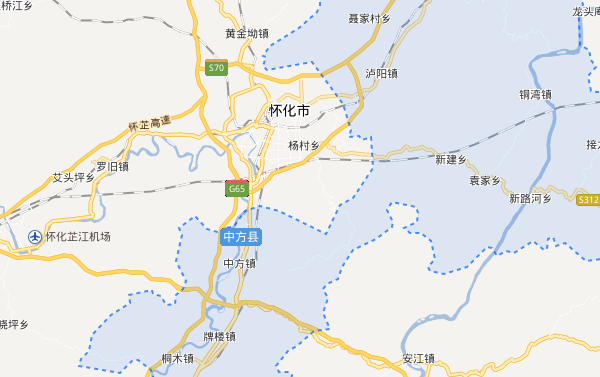 中方县地图乡镇图片