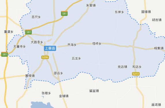 上蔡县县城地图图片