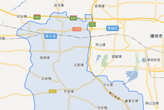 昌乐县详细地图图片