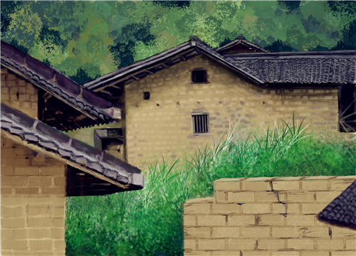 农村翻建房屋-摄图网
