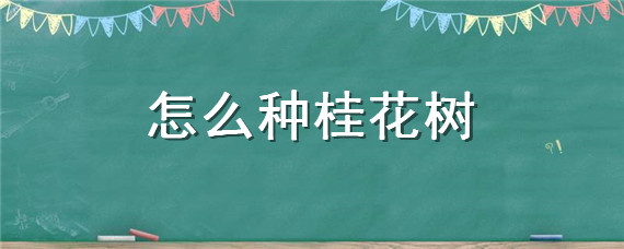 CQ9电子 CQ9传奇电子怎么种桂花树 -种植项目- 土流网(图1)