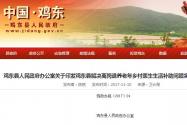 鸡东县解决离岗退养老年乡村医生生活补助问题实施方案的通知（鸡政办规〔2017〕24）