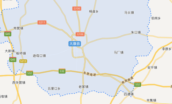 河南周口太康地图图片