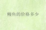 鳗鱼的价格多少？如何选购鳗鱼？